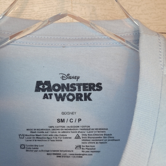 Disney Pixar Monster's at Work Shirt Small - Picture 2 of 3